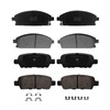 PM Auto Set of 8 Front-Rear Ceramic Brake Pads For