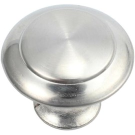 Acero Inoxidable Pomo de Armario Plata 20 Piezas Redondo