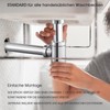 Designer Siphon Chrome Syphon for Washbasins and Washbasins, Bottle Siphon