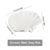 CHENKEE Soap Dish, Ceramic Soap Dish with Drain, 1 Piece