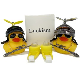 Duck Bike Bell Rubber Duck Bicycle Bell and Headlight Bike Light Bike Accessories Handlebar Decoration 2 Sets