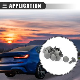 Motoforti Universal Car Rivet Buckle Ceiling Lining Trim Panel Clips,14 x 8.5 x 3.5 cm,Plastic,Gray,20 Pcs