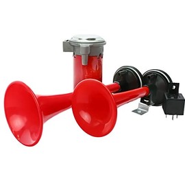 life_mart Air Horn with Compressor 12V Yankee Horn Double Trumpet Horn Trumpet Trumpet Bugle Dual Car Horn
