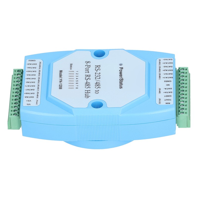 RS485 Hub 8 Ports OptoIsolated AntiInterference HighSpeed Transmission Repeater Distributor