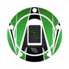 3D Sticker Fuel Cap 5 Holes Compatible with/Replacement for Kawasaki