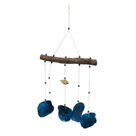 Beachcombers Drift with Blue Shells Wall Hanging Blue