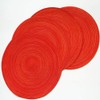 Egurs Set of 6 Round Place Mats 38 cm Braided