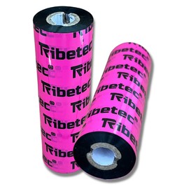 Cinta Ribbon de Cera 110x74 mts para etiquetas de papel de TRANSFERENCIA TERMICA