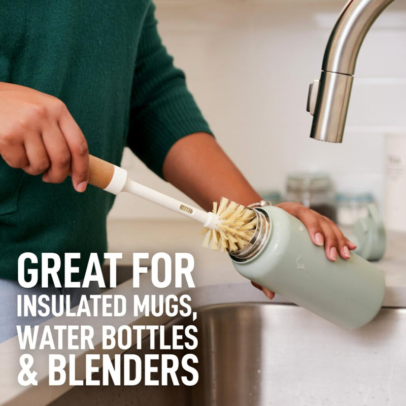 Scotch-Brite Greener Clean Bottle & Straw Brush Set with 2