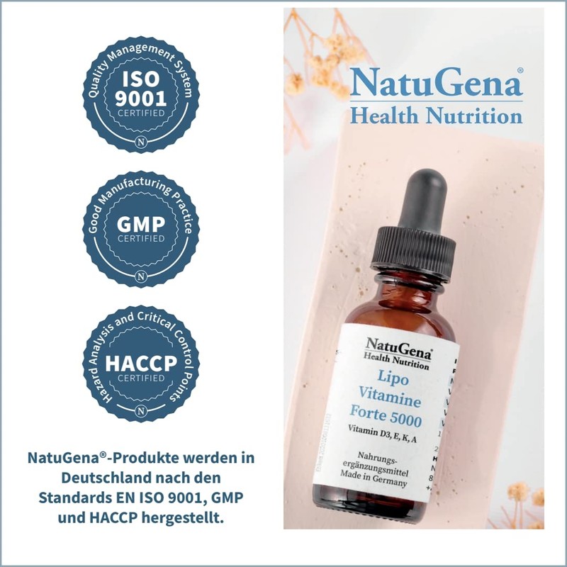 NautGena Lipo VitamineForte 500 Vitamin D3 E K A for
