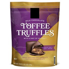 Milk Chocolate Toffee Truffle with Sea Salt, 19 oz.