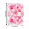 Flower Wall Panel Set, Artificial Wall Flower Backdrop 23.62''x15.74'' Inch