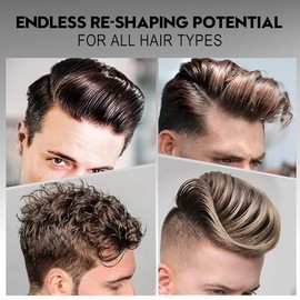JVR Pomada Para El Cabello Para Hombres, Pomada Para Peinar El Cabello Para Hombres, Gel Para El Cabello De Fijacin Fuerte Con Alto Brillo, Crema...  