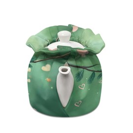 Poceacles Green Sloth Tea Cozy, Teapot Cozies Dust Proof Insulated Teapot Cover Keep Warm Home Kitchen Table Decorative Accessories Tea Kettle Quilt for Hotel Restaurant Tea Party