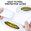 COUMENO 2 Pack Single-Sided Adhesive White Foam Tape, Single-Sided Sealing