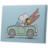 Peanuts Snoopy and Surfboards in Car Gallery Wrapped Canvas Wall
