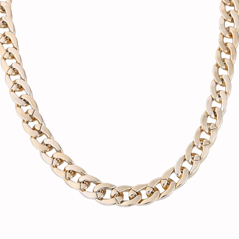 World One ABC Gold Plated Men Jewelry Necklace Miami Turnover