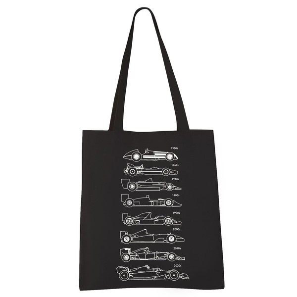 Formula 1 Tote Bag Evolution Of The Evolution 1 Car