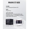 2-in-1 Eyebrow Gel Waterproof, Brown Eyebrow Gel Tint & Transparent