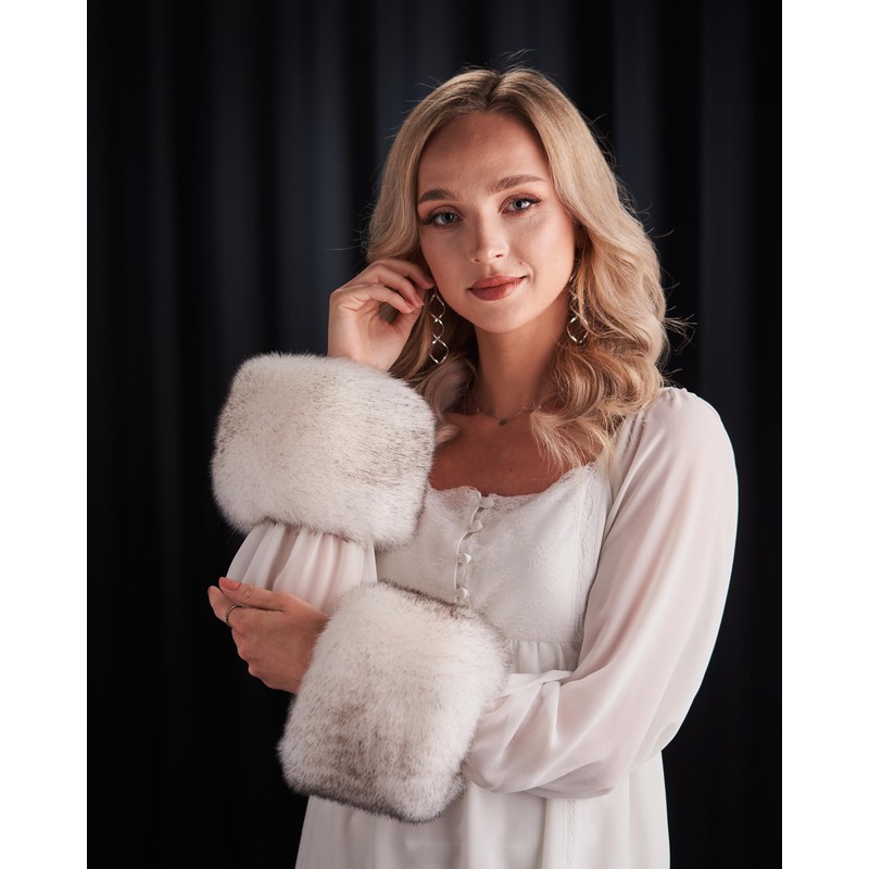 Futrzane Siberian Cuffs - Fur Wrist Cuffs for Women -