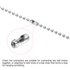 MECCANIXITY Ball Chain Connector Clasps, Stainless Steel Replacement Cord Connector
