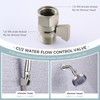 Aomasi Shower Head Shut off Valve, Brass Water Flow Restrictor