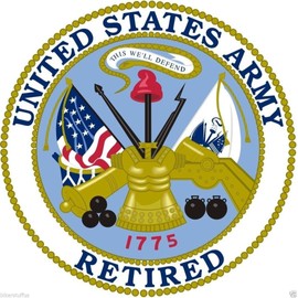 US Army Retired Toolbox Sticker Laptop Sticker Hardhat Sticker