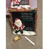 Christmas countdown Santa Chalkboard Days until Christmas Santa Clause