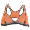 Women Yoga Fitness Zipper Stretch Workout Wireless Padded Shockproof Sports