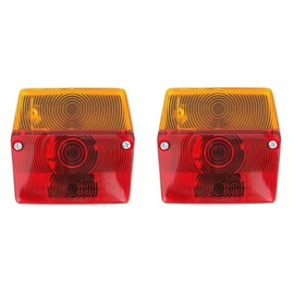 Ml MelTruck® 2x Rear Light with Indicator Tail Light Trailer Tail Light 96 x 90 x 46 mm E9 Set