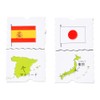 LAGP6-JP Jigsaw Puzzle Flag World Map Puzzle Country Learning Puzzle