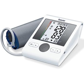 Beurer BM28 Baumanometro Digital De Brazo, Monitor de Presión Arterial con Brazalete Universal, Indicador de Riesgo y Detección de Arritmias