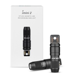 OLIGHT IMINI 2 EDC Rechargeable Keychain Flashlight 2 Pack, 50 Lumens Compact and Portable Mini LED Keyring Lights with Built-in Battery Ideal for Everyday Carry and Emergencies