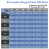 Forhandy Pack of 4 Gas Spring 60N/6 kg Gas Pressure
