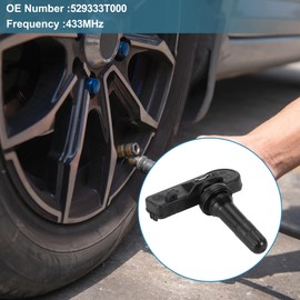 TUCKBOLD Tire Pressure Sensor for Kia K900 2015-2017 433MHz No.529333T000 Tire Pressure Monitoring Sensor 4 Pc