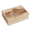 National Park Glacier Rectangle Rubber Stamp for Stamping Crafting -