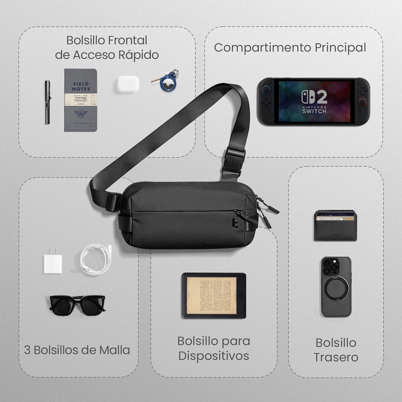 Bandolera EDC impermeable y ligera T21S1D1 – Ideal para trabajo