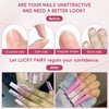 Luckyfairy XXL Nail Tips Square 120 Pcs 12 Sizes -
