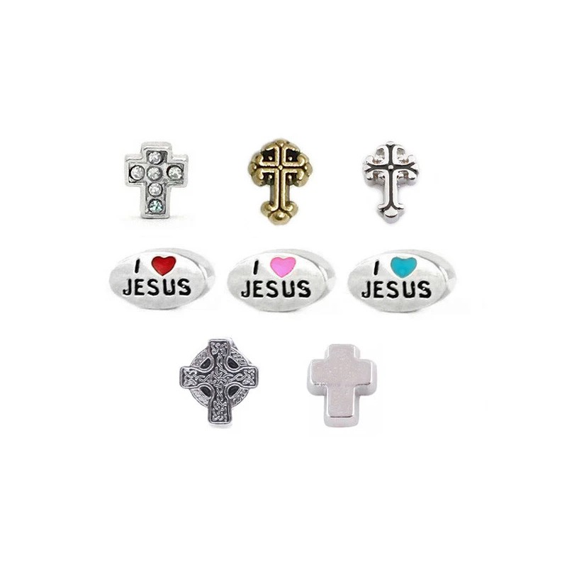 Unbranded FAITH FLOATING CHARMS FITS ORIGAMI OWL LOCKETS - Silver
