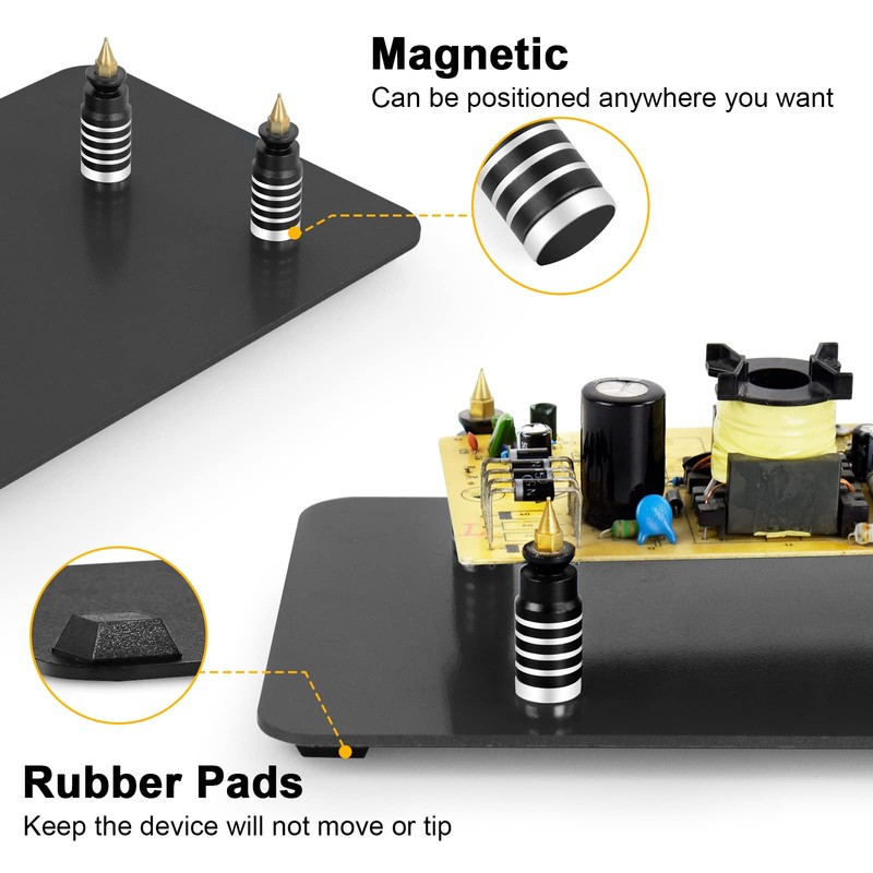 Magnetic Helping Hands Soldering Third Hand, PCB Circuit Board Holder