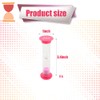 HOKPA Two Minutes Sand Timer, 6Pcs Pink Mini Glass Hourglass