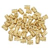 PATIKIL Threaded Inserts M4x8x6mm, 50 Pcs Brass Heat Set Insert