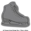 A7 'Ice Skate' Unmounted Rubber Stamp (RS00056193)