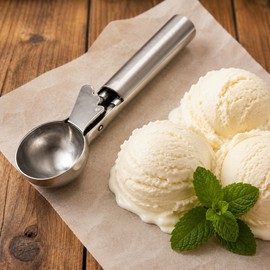 Stainless Steel Ice Cream Scoop, Metal Kitchen Utensil