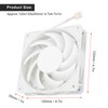 12CM Silent Cooling Fan Low Noise Cooler PWM