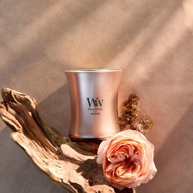 WoodWick Rosa D'oro WoodWick Precious Metals Collection, 9.7 oz