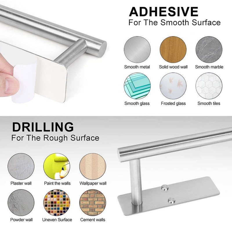 Gewtur Kitchen Roll Holder, Kitchen Roll Holder No Drilling, Kitchen