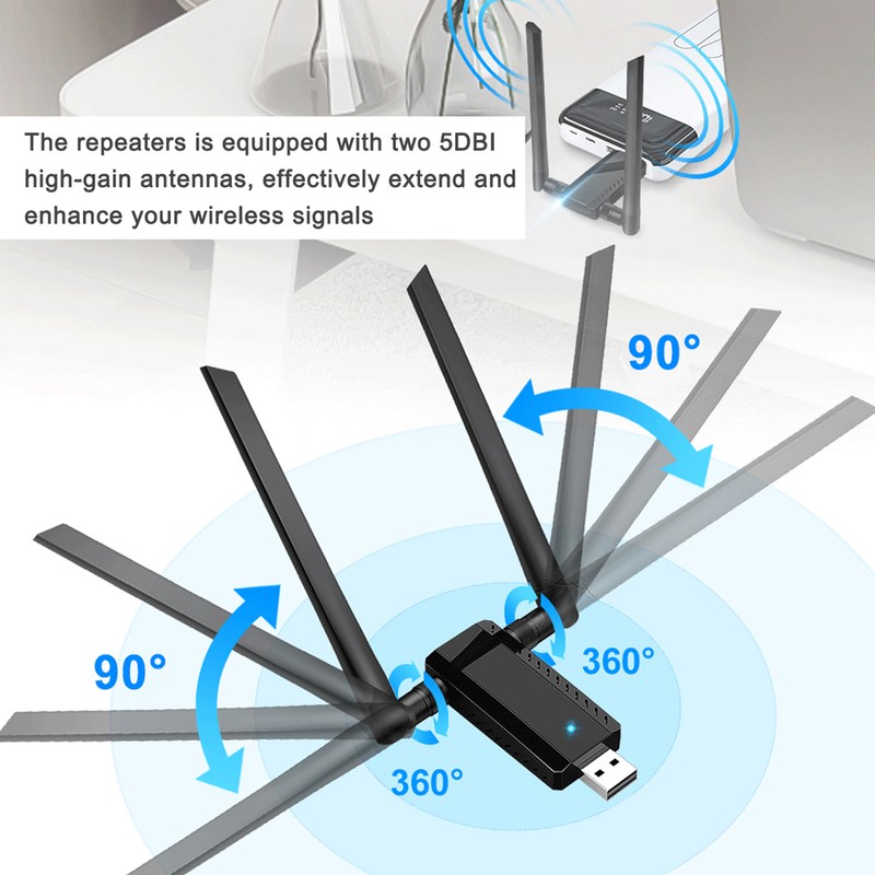 USB 300Mbps 2.4G Wireless Repeaters WIFI Expander Signals Boosters Enhancer