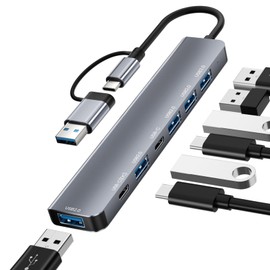 NEUTYPECHIC 7-in-1 USB-C Hub, USB-C Docking Station, Fast Data Transfer