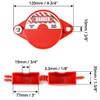 QWORK Valve Lockout, Safety Padlock Gate Valve Lock Device for